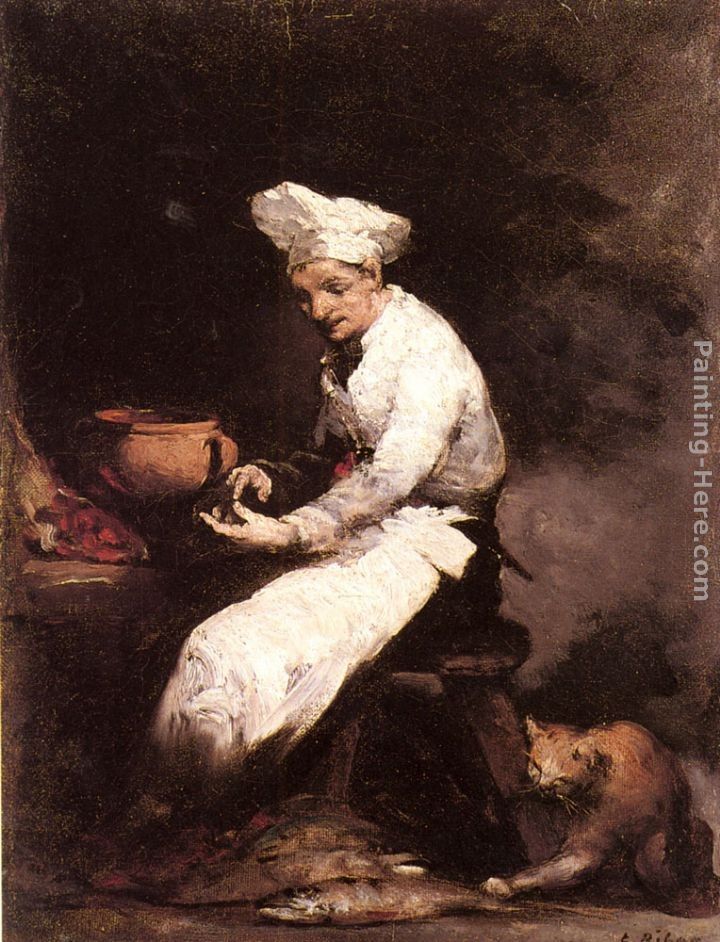 Theodule Augustine Ribot The Cook and the Cat